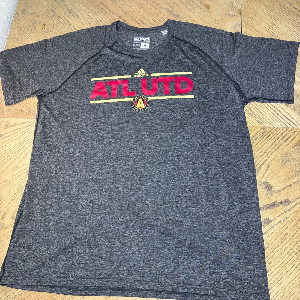 Adidas Atlanta United FC Ultimate Tee Mens XL Gray MLS Soccer Training Shirt
